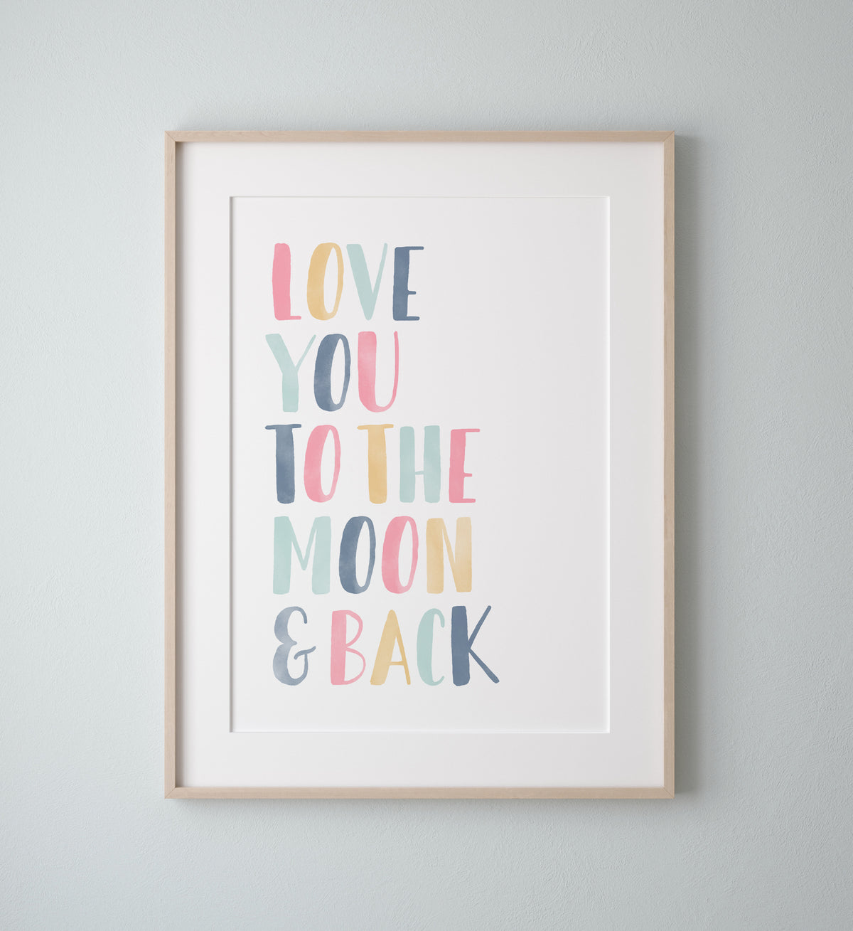 Love You to the Moon and Back Print - SDCP