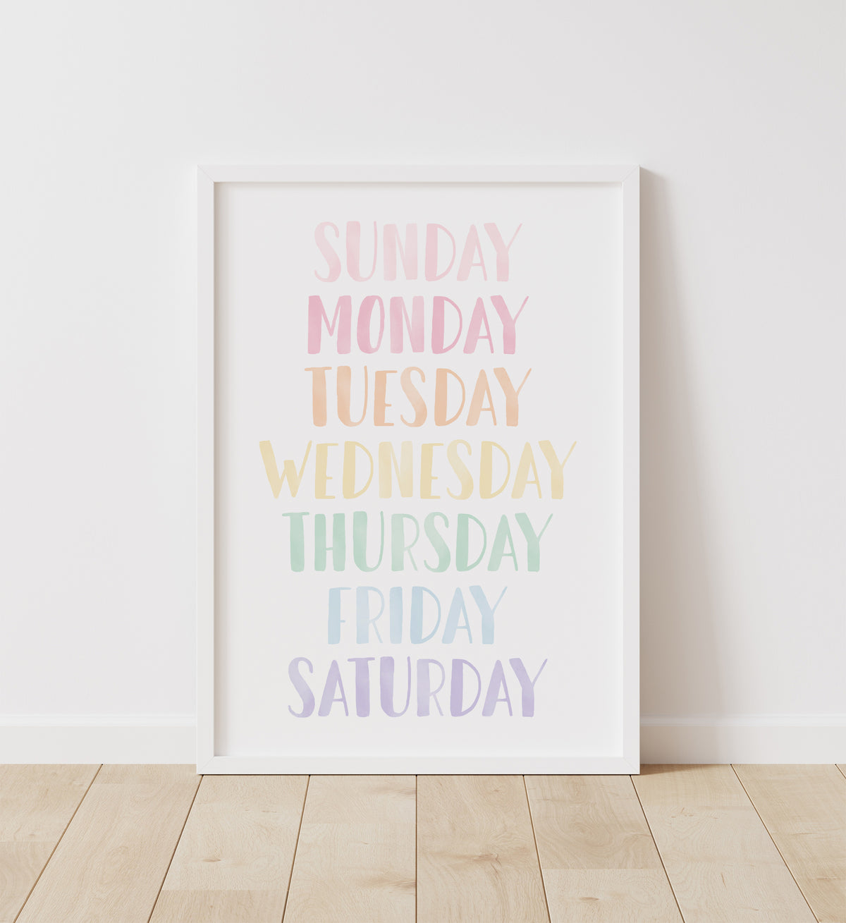 Days of the Week Print - PRCP
