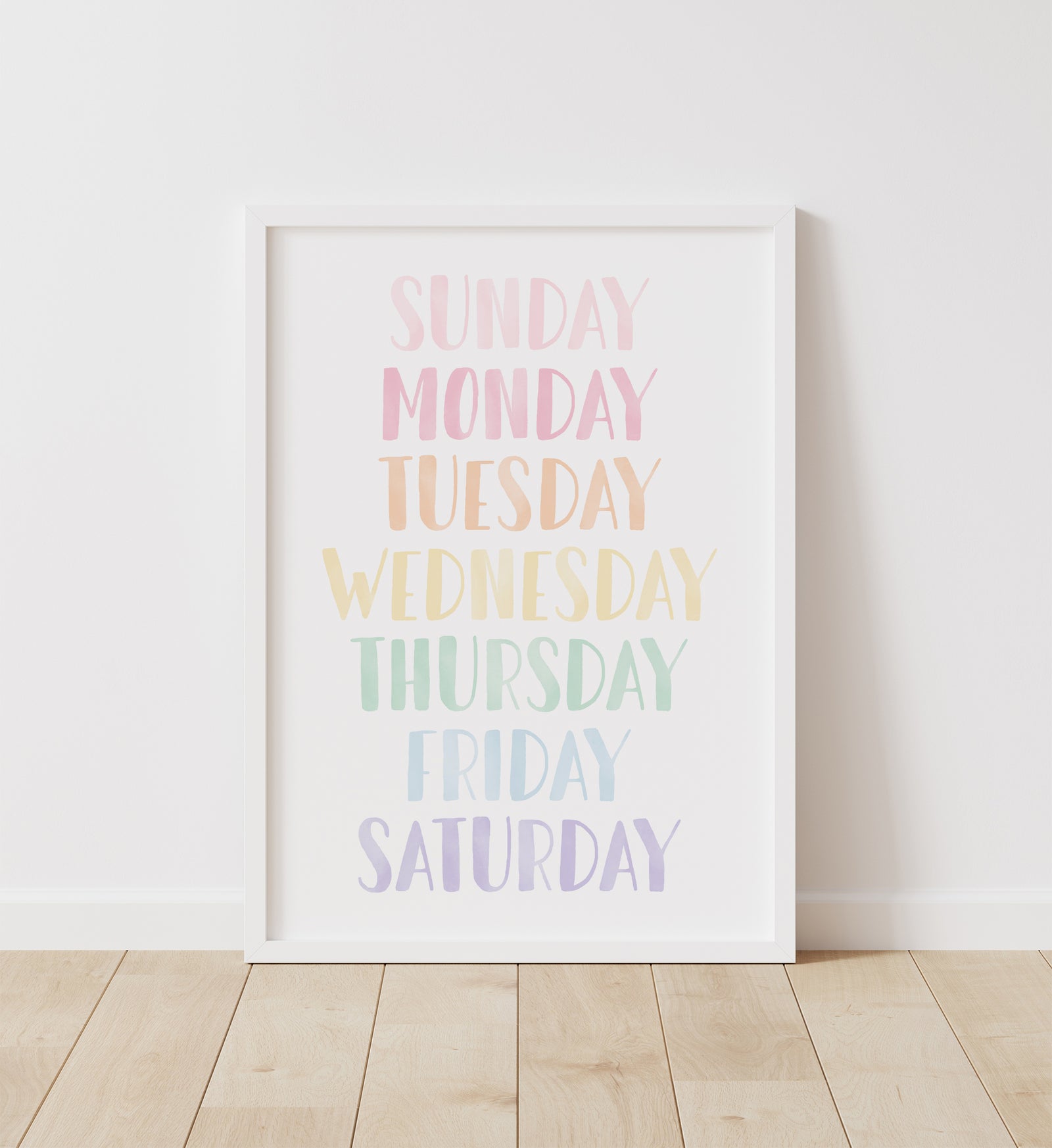 Days of the Week Print - PRCP