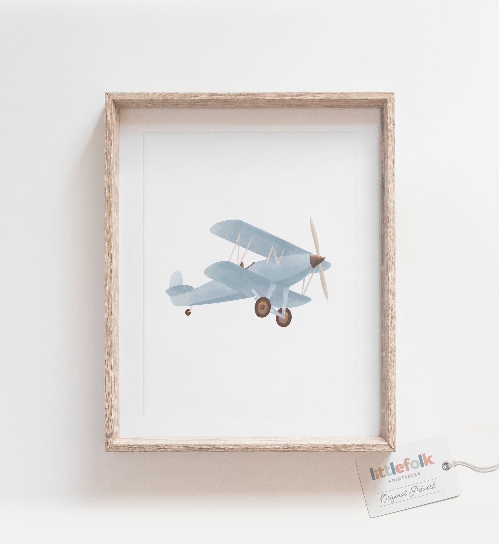 Vintage Biplane Print