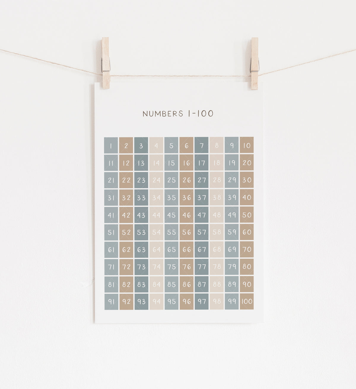 Numbers 1-100 Print - BNCP
