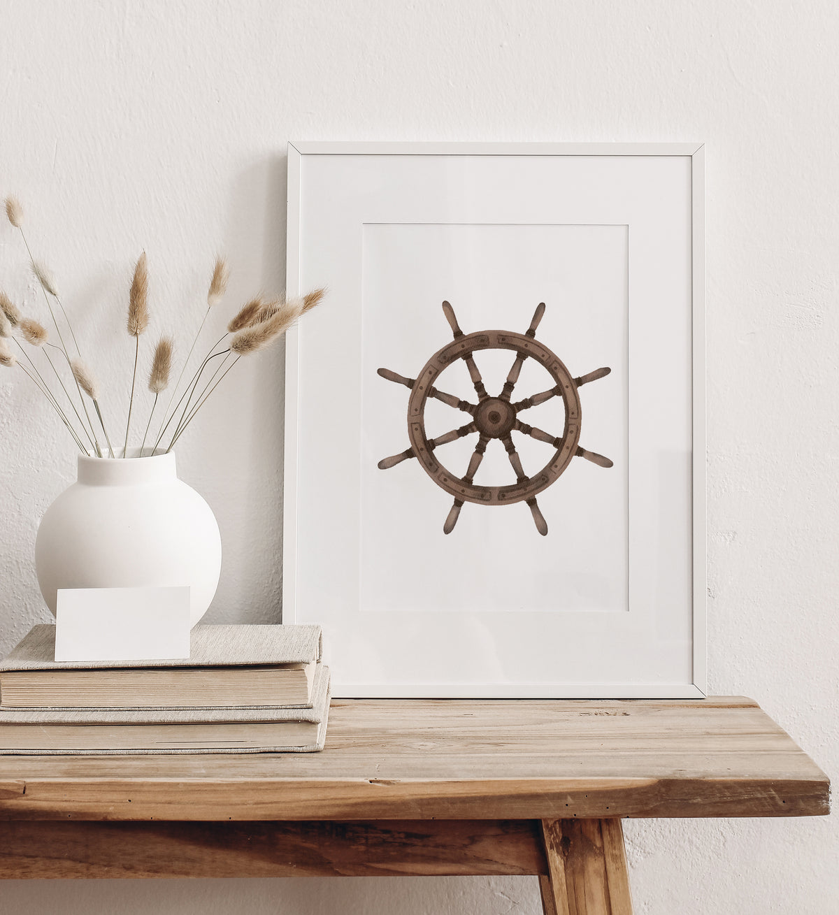 Ship Wheel Print
