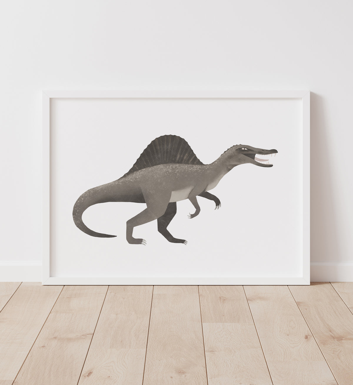 Spinosaurus Print - Gray