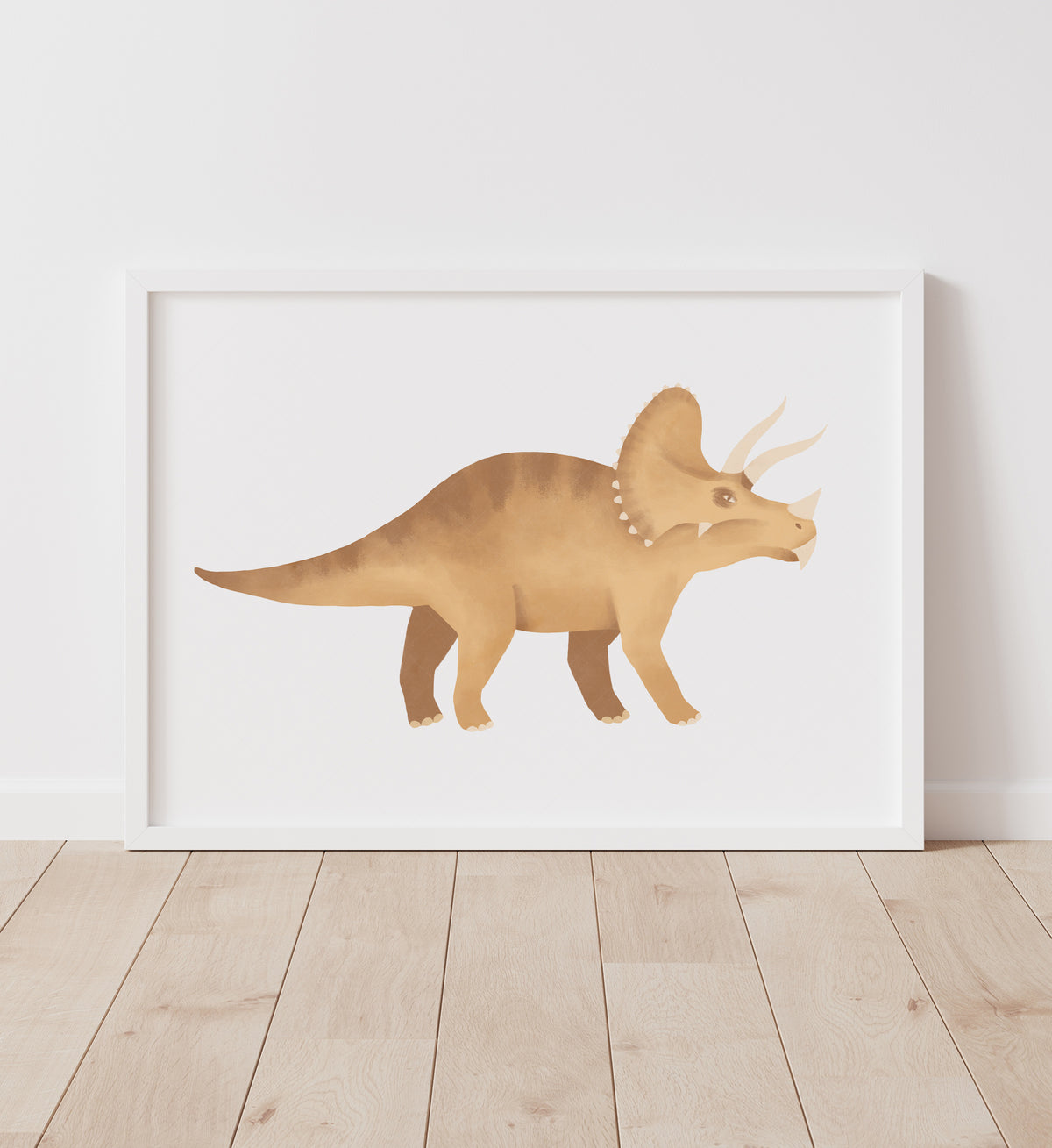 Triceratops Print - Yellow