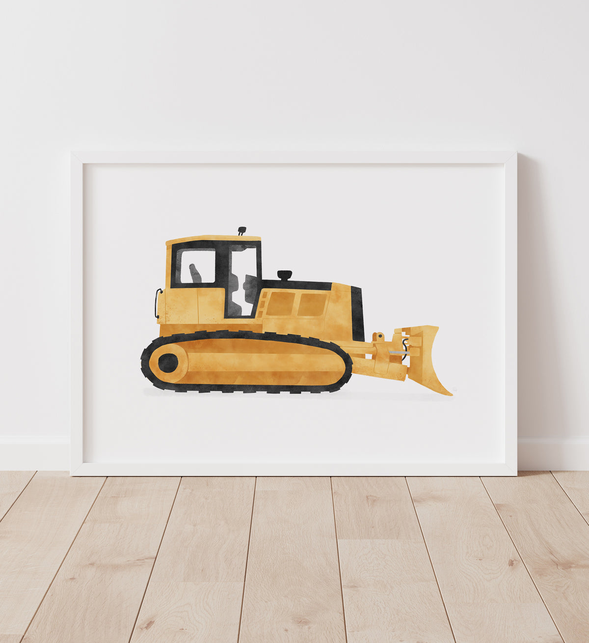 Construction Vehicles Set of 4 Horizontal Prints - Colorful