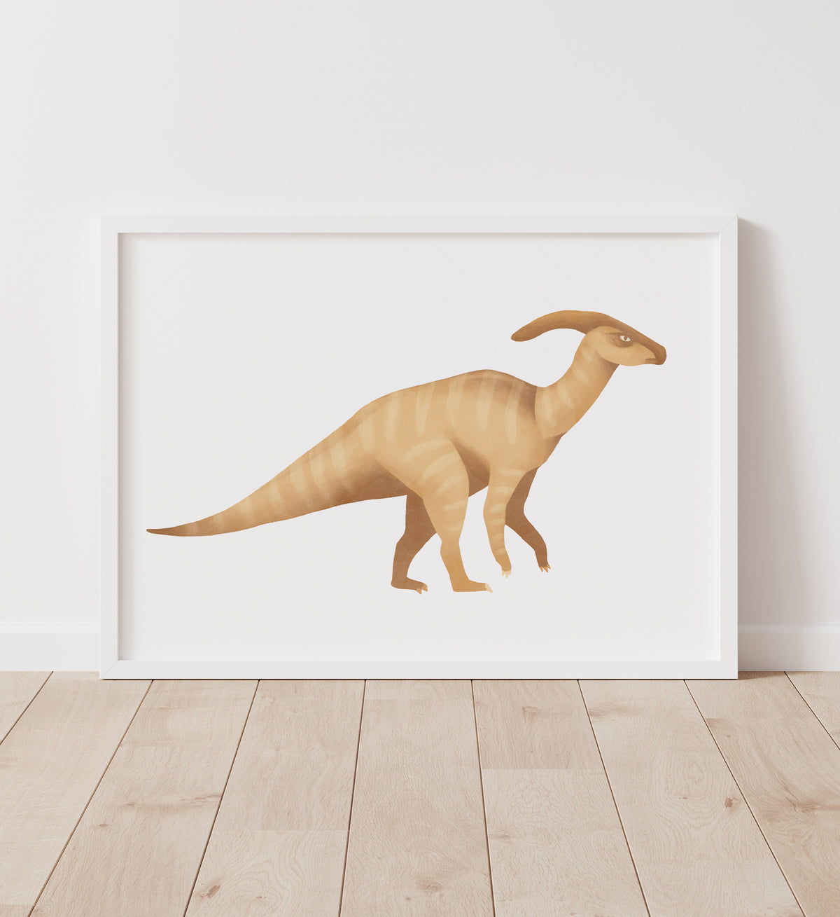 Parasaurolophus Print - Yellow
