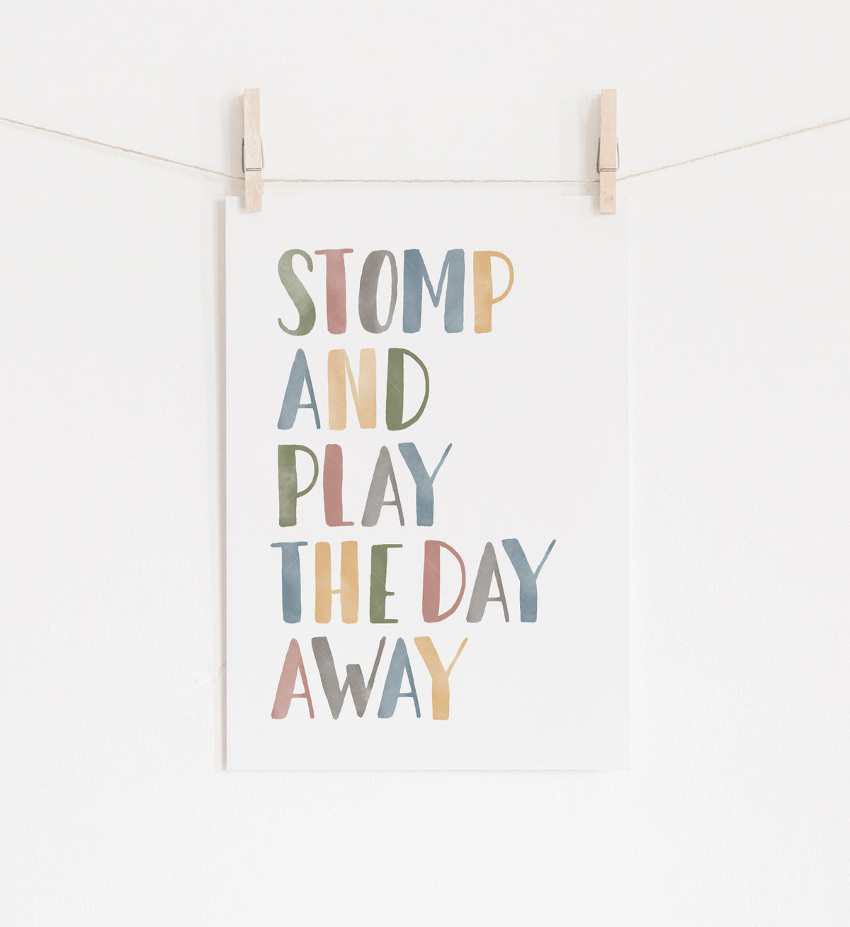 Stomp and Play the Day Away Print