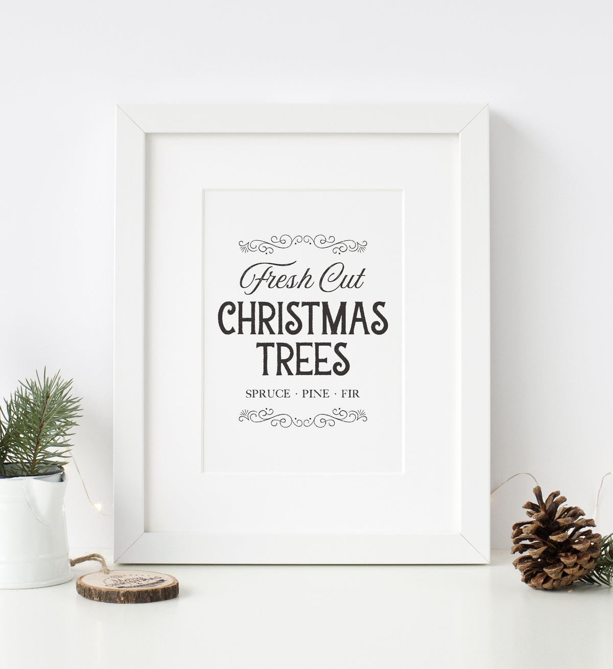 Fresh Cut Christmas Trees Print