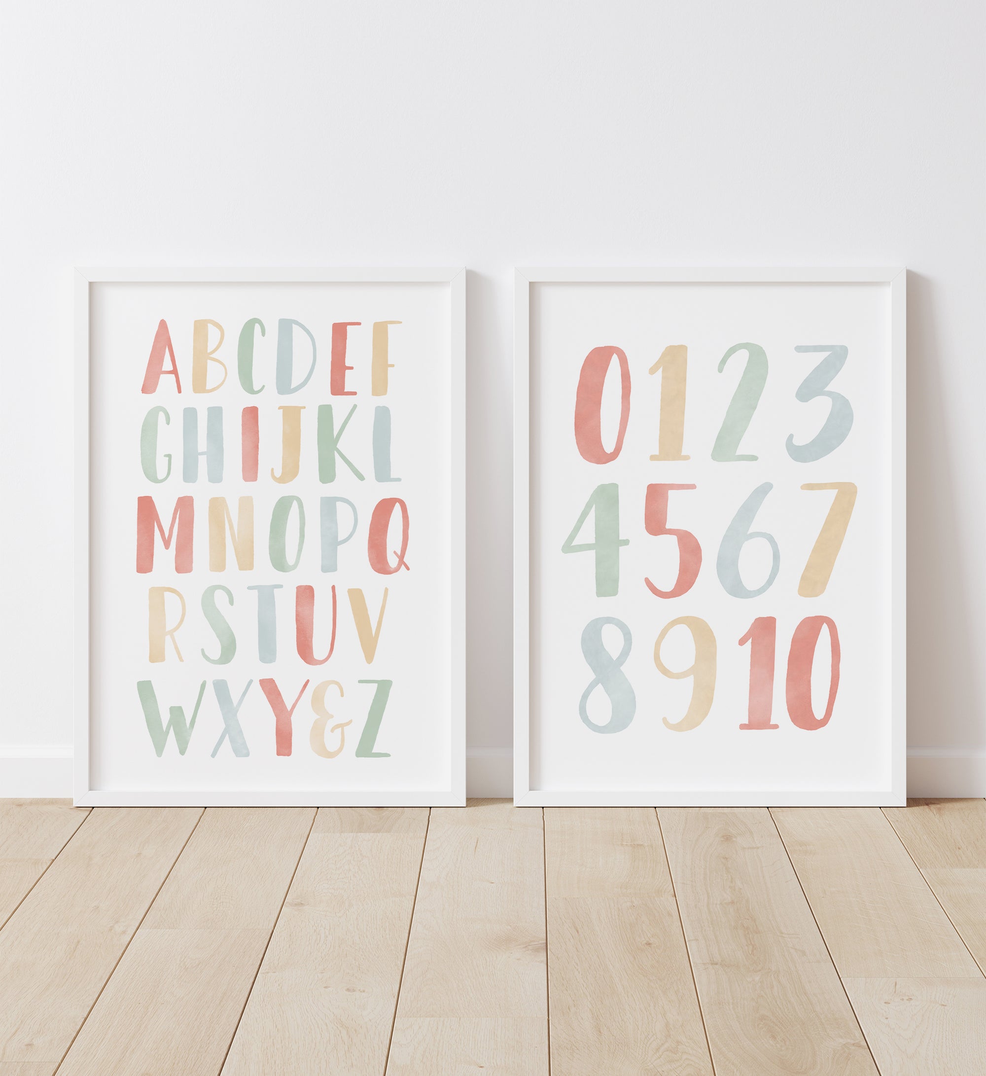 Alphabet and Numbers Set of 2 Prints - RBCP