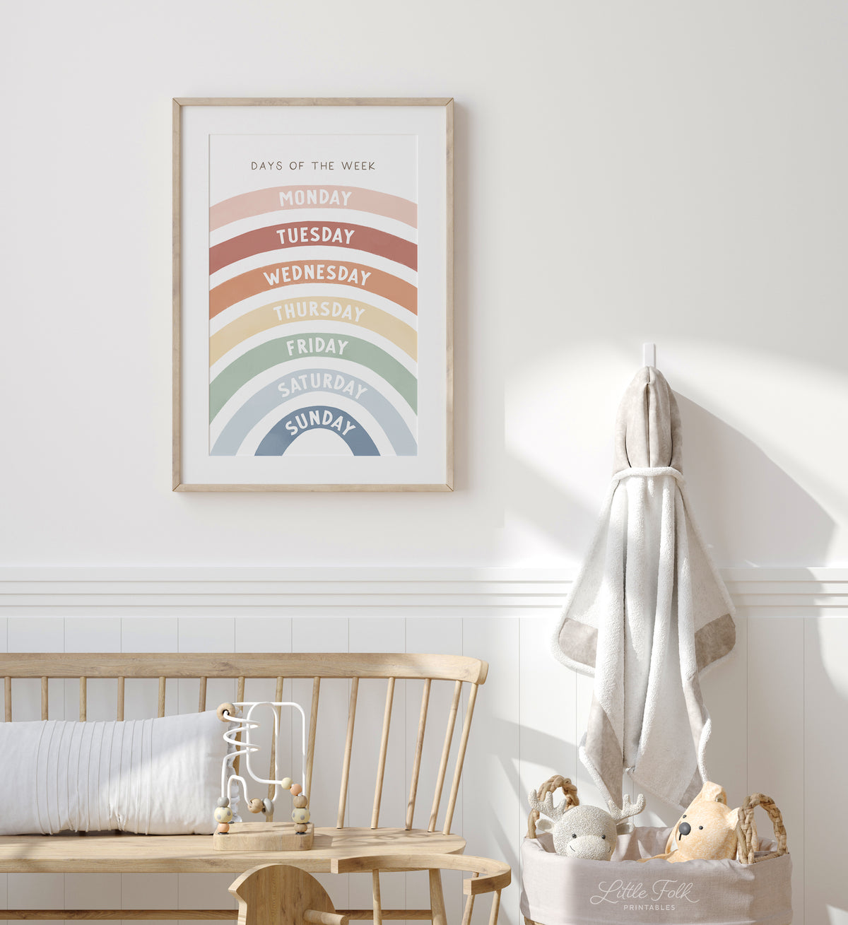 Rainbow Days of the Week Print - MRCP