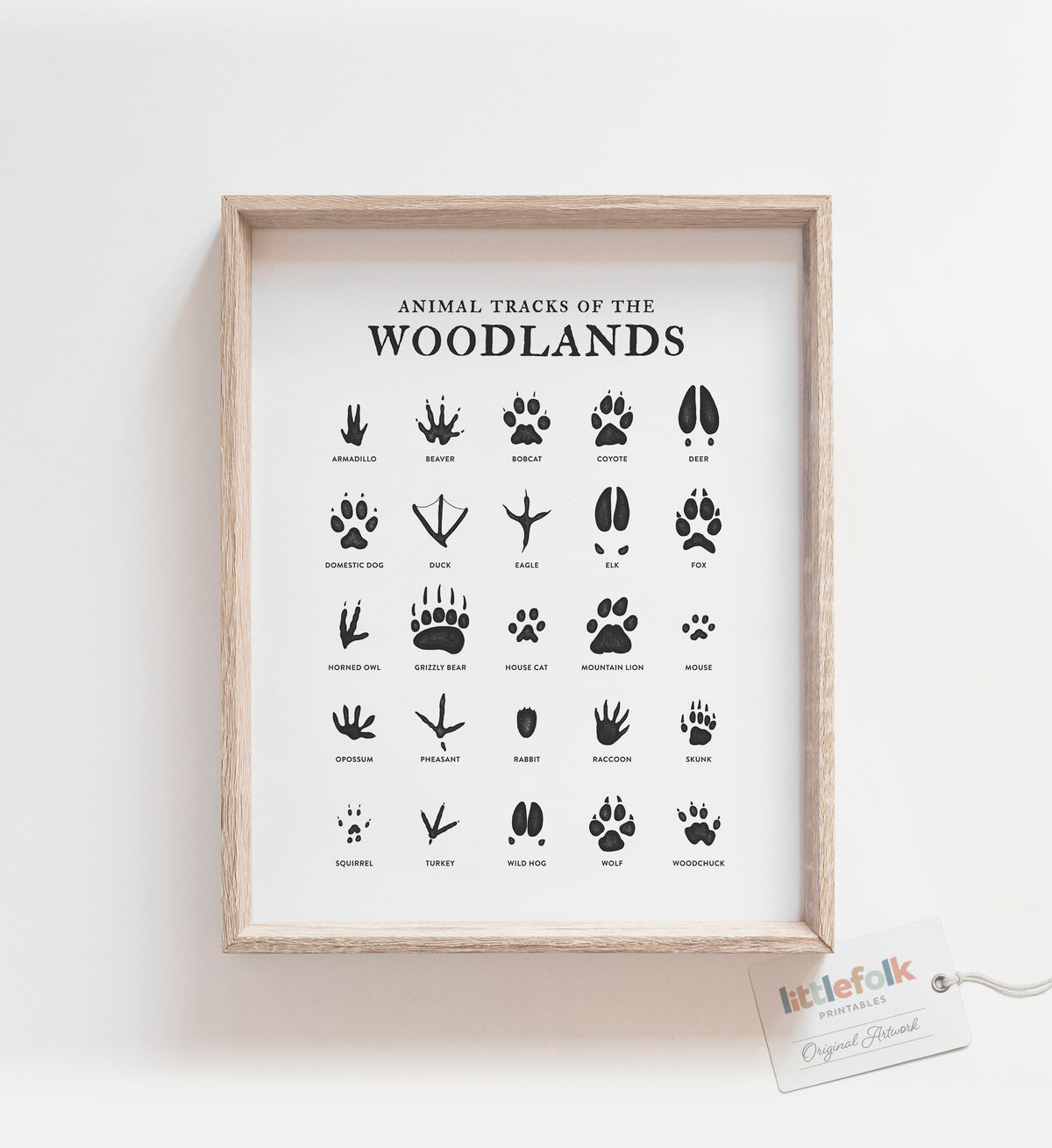 Animal Tracks Print No. 2