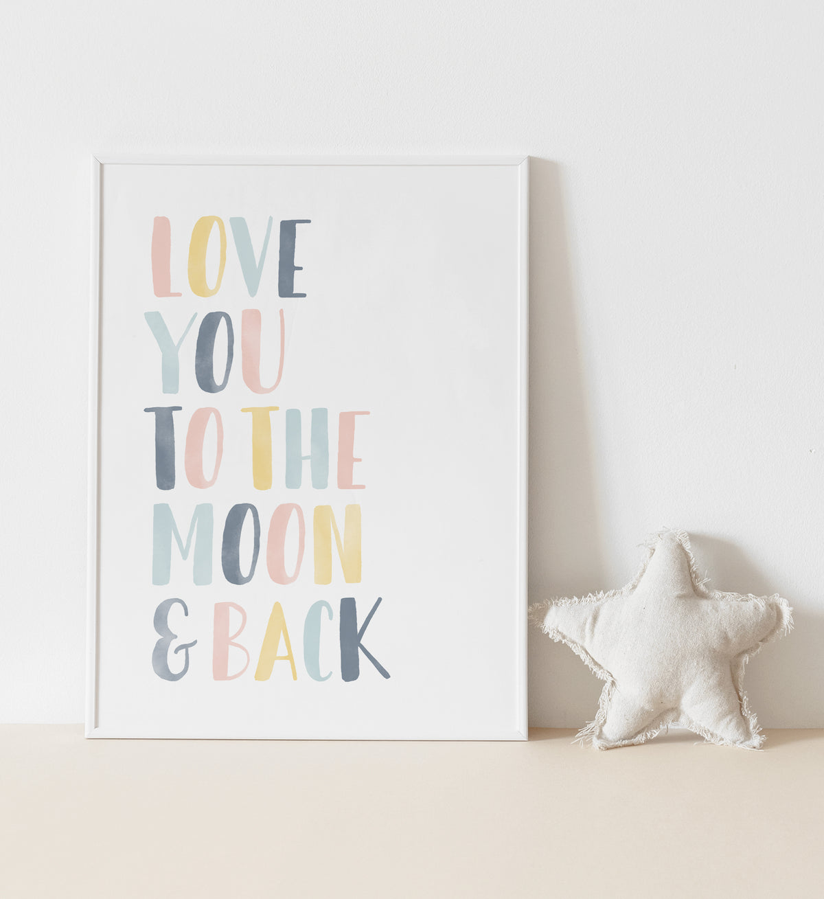 Love You to the Moon and Back Print - Sunny Day