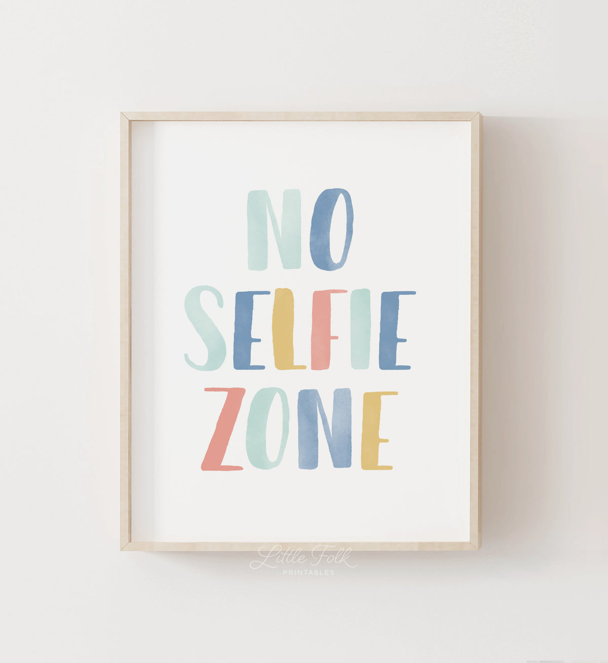 No Selfie Zone Print