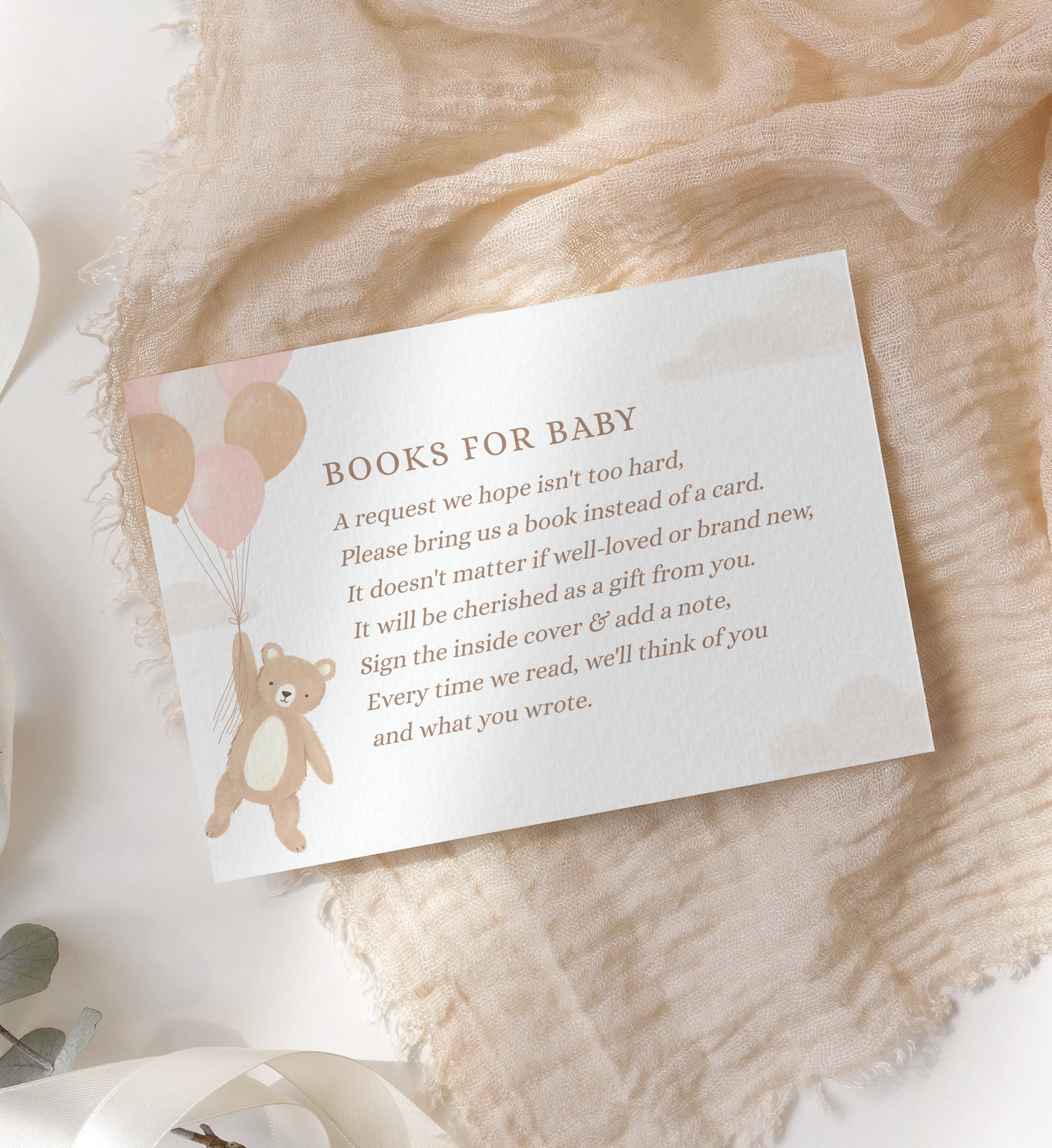 Editable We Can Bearly Wait Books for Baby Insert