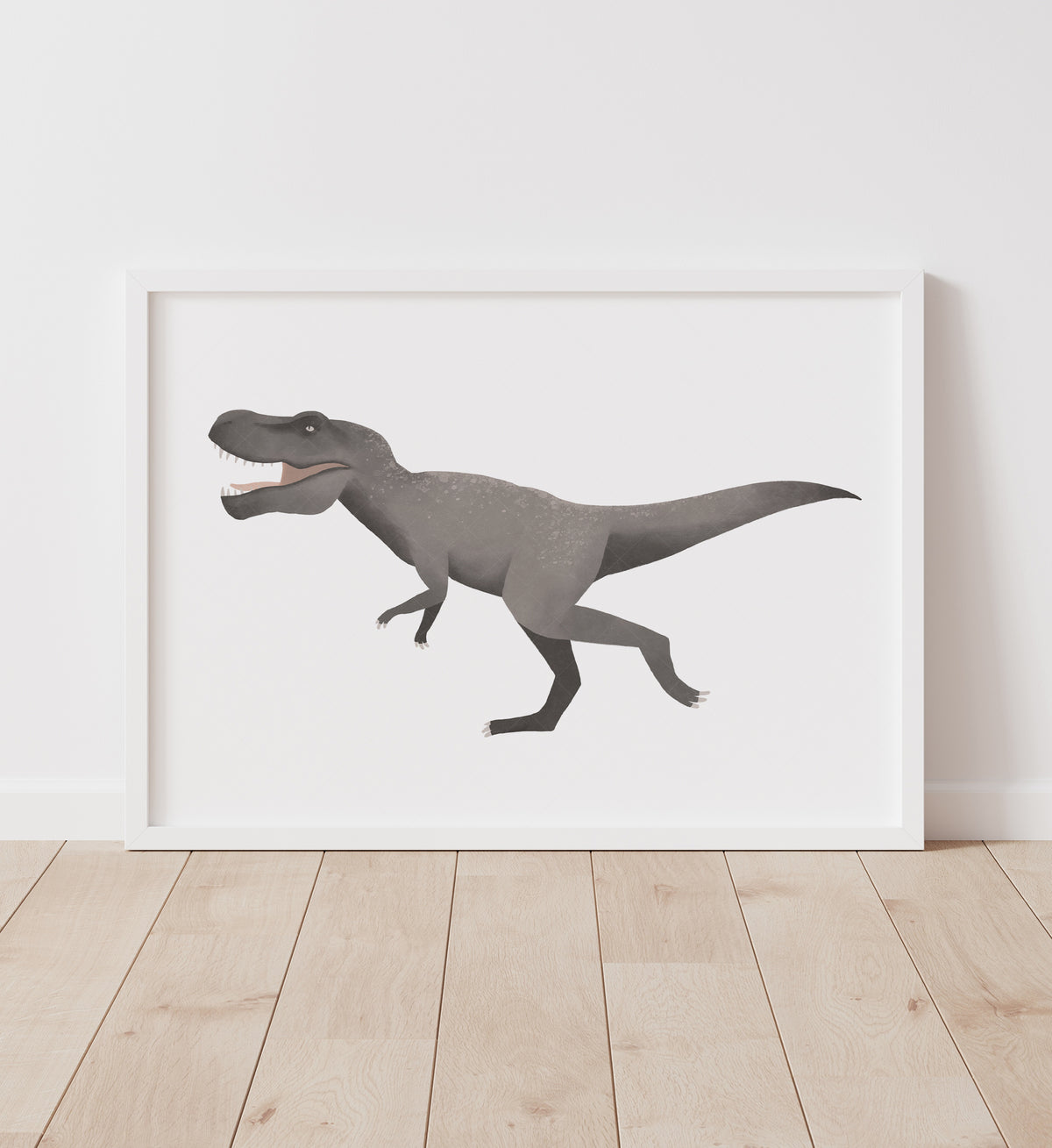 T-Rex Print - Gray