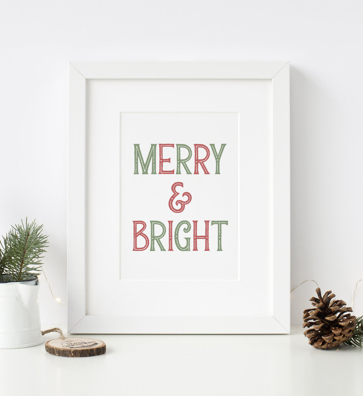 Merry &amp; Bright Print