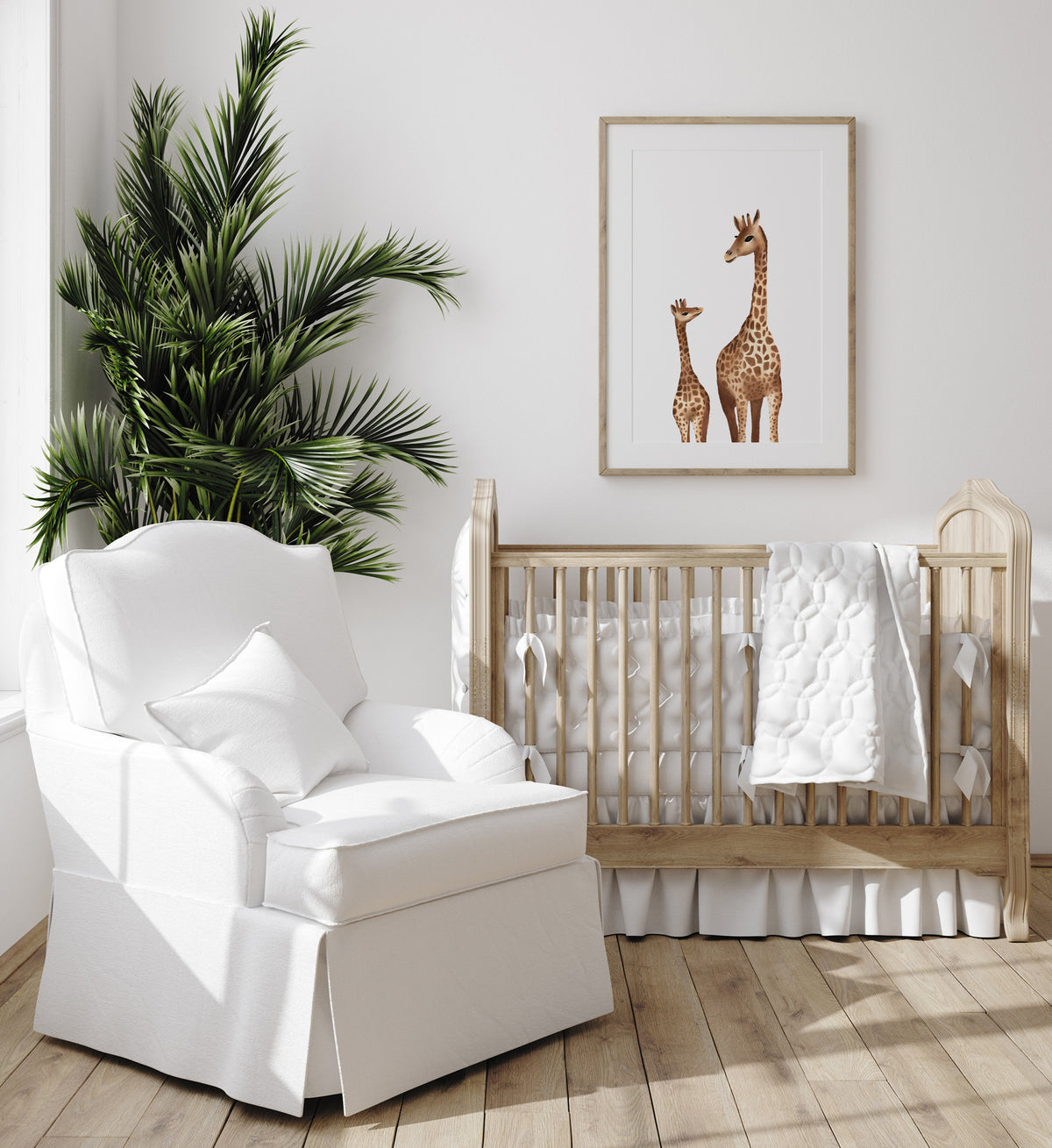 Baby and Mama Giraffe Print