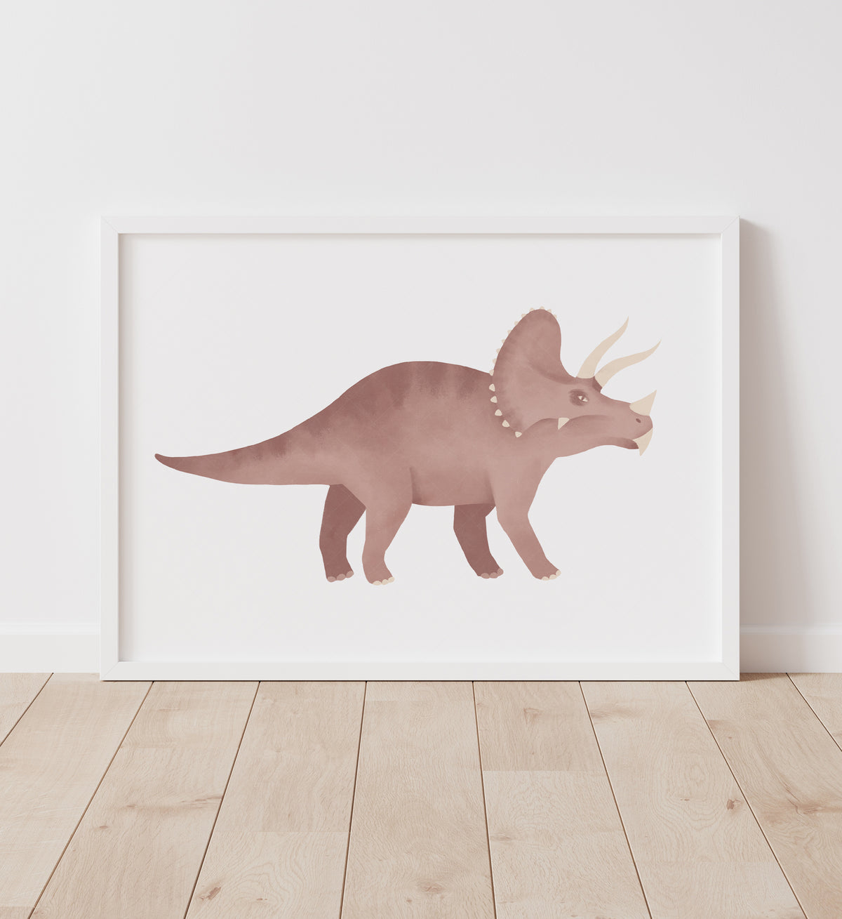 Triceratops Print - Red