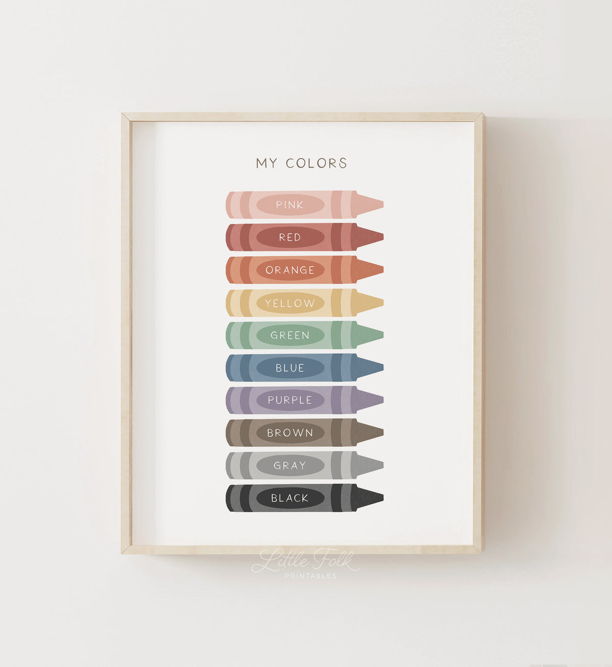 Crayon Colors Print - MRCP