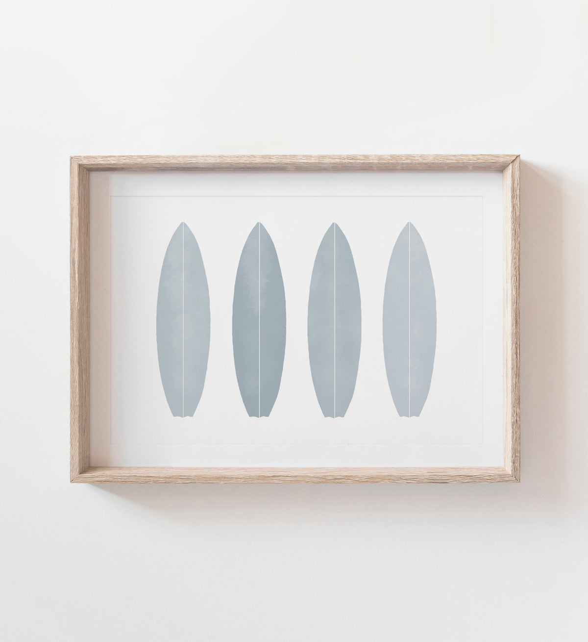 Surfboards Print - Blue Gray
