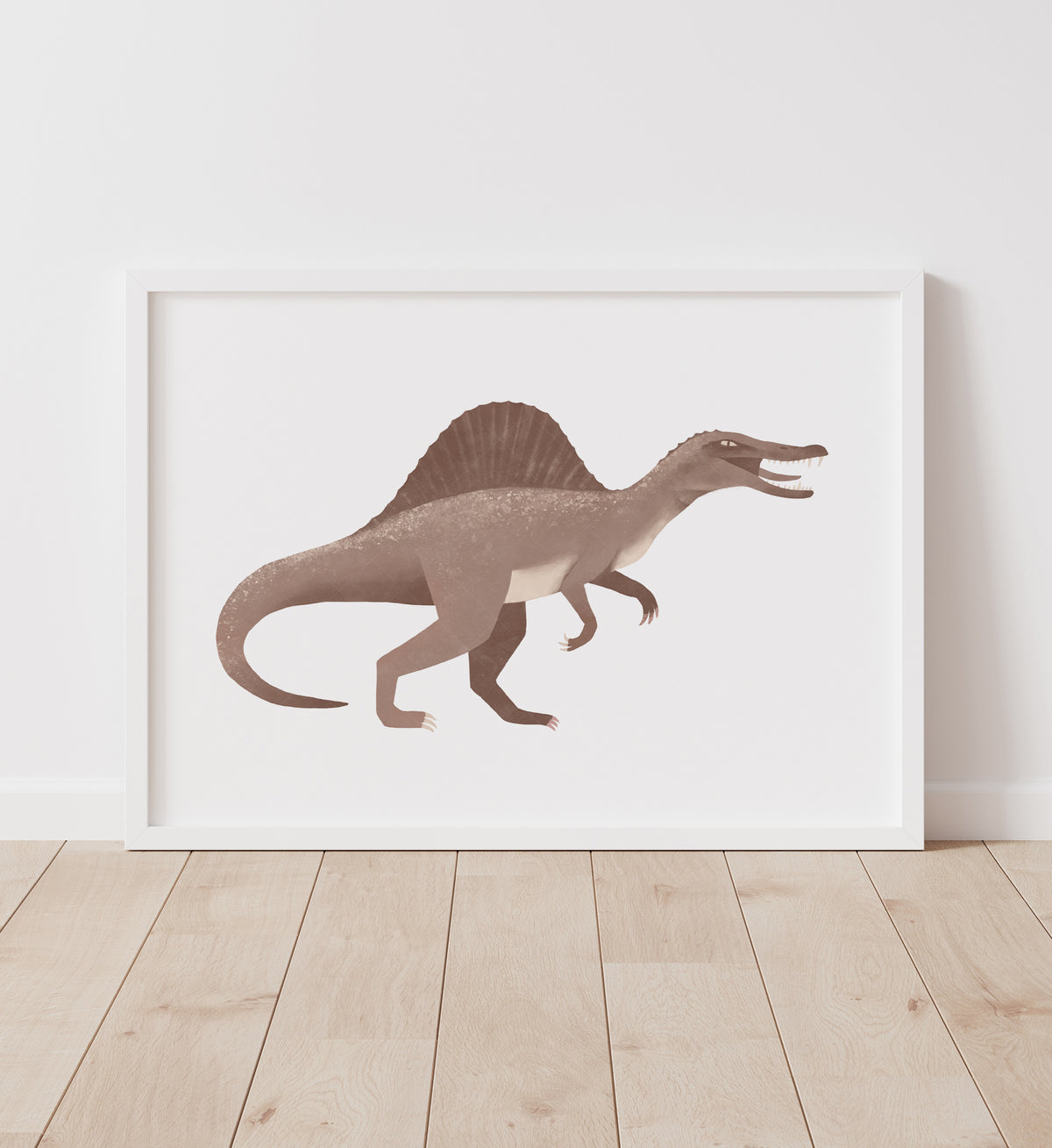 Spinosaurus Print - Brown