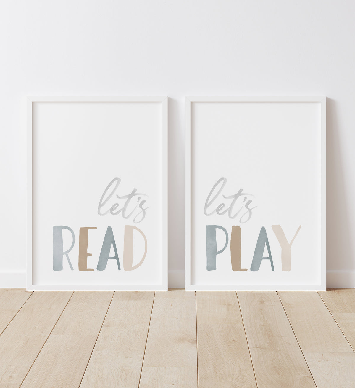 Let&#39;s Read, Let&#39;s Play Set of 2 Prints - BNCP