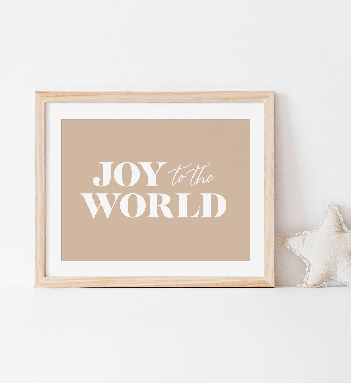 Gold Joy to the World Print
