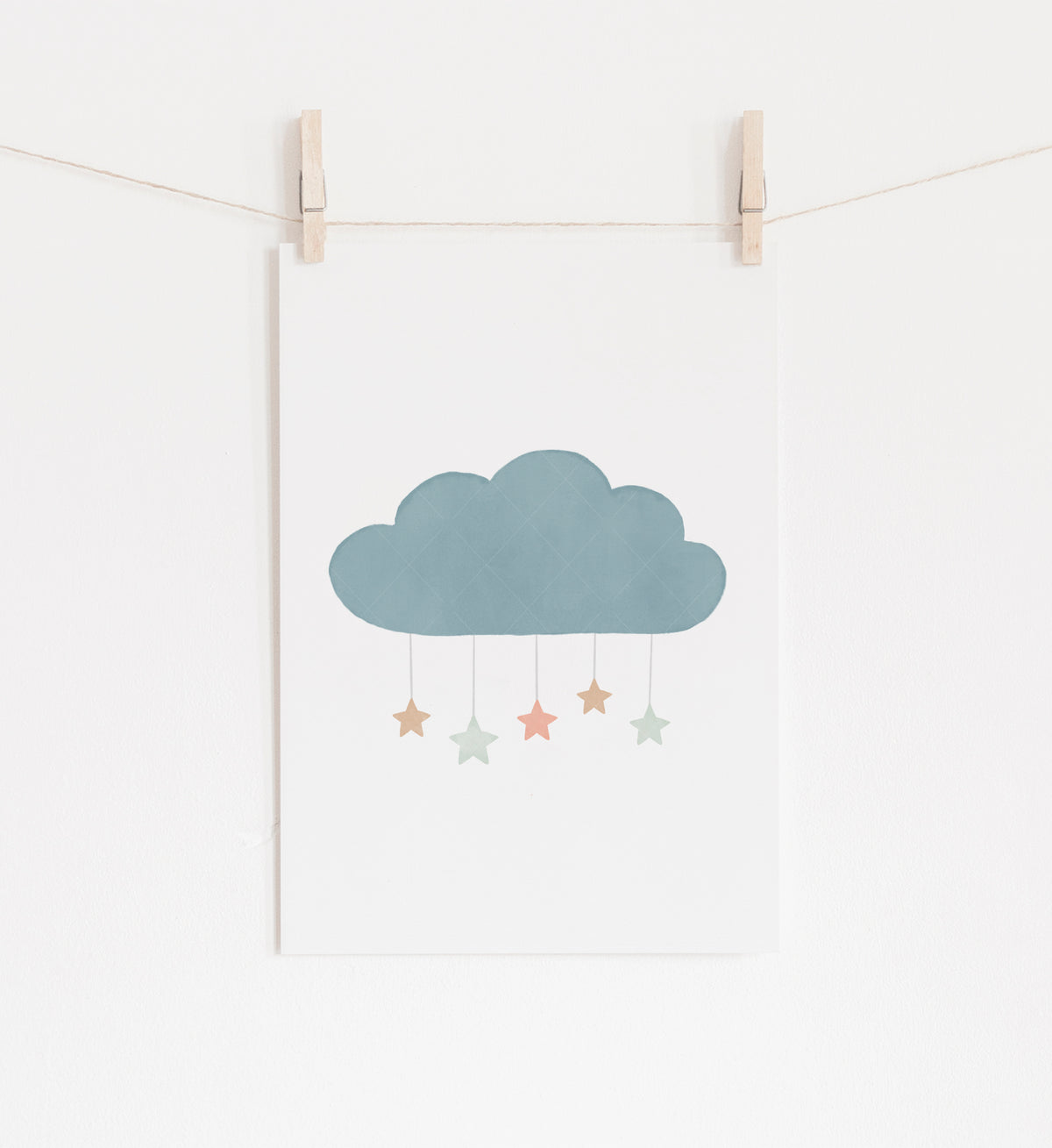 Cloud with Stars Print - MPCP