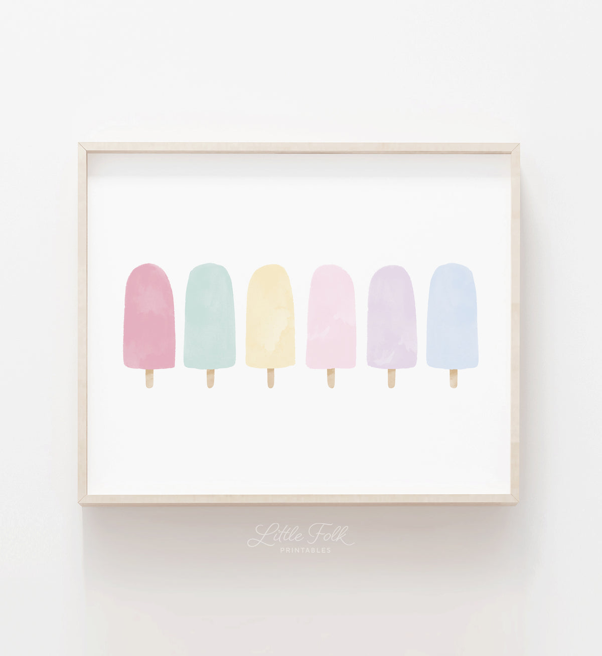 Popsicles Horizontal Print - Pastel