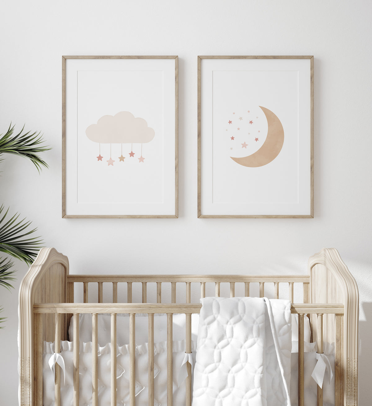 Cloud and Moon Set of 2 Prints - PNCP