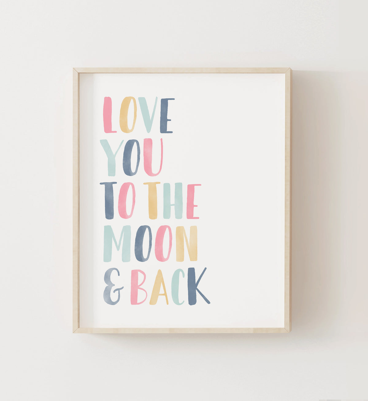 Love You to the Moon and Back Print - SDCP