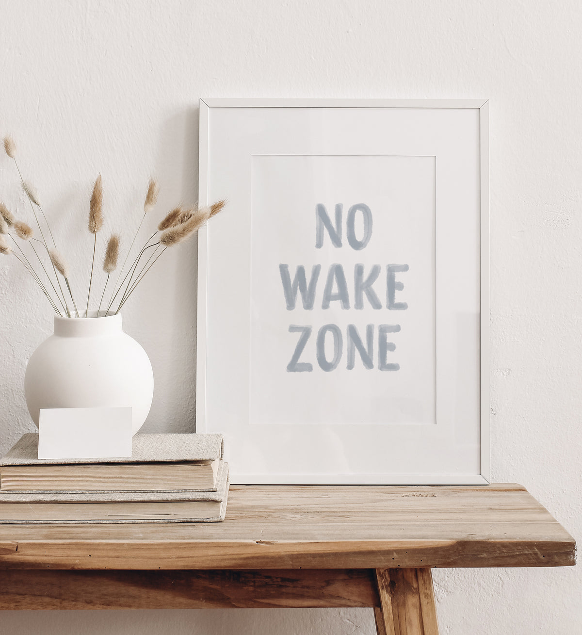 No Wake Zone Print - Blue