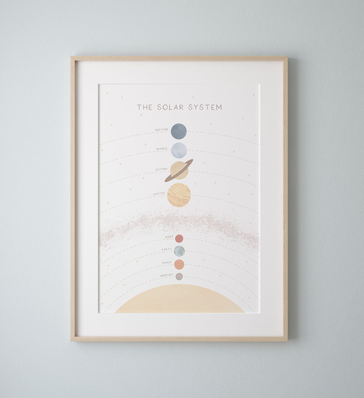 Solar System Print - Light - MRCP