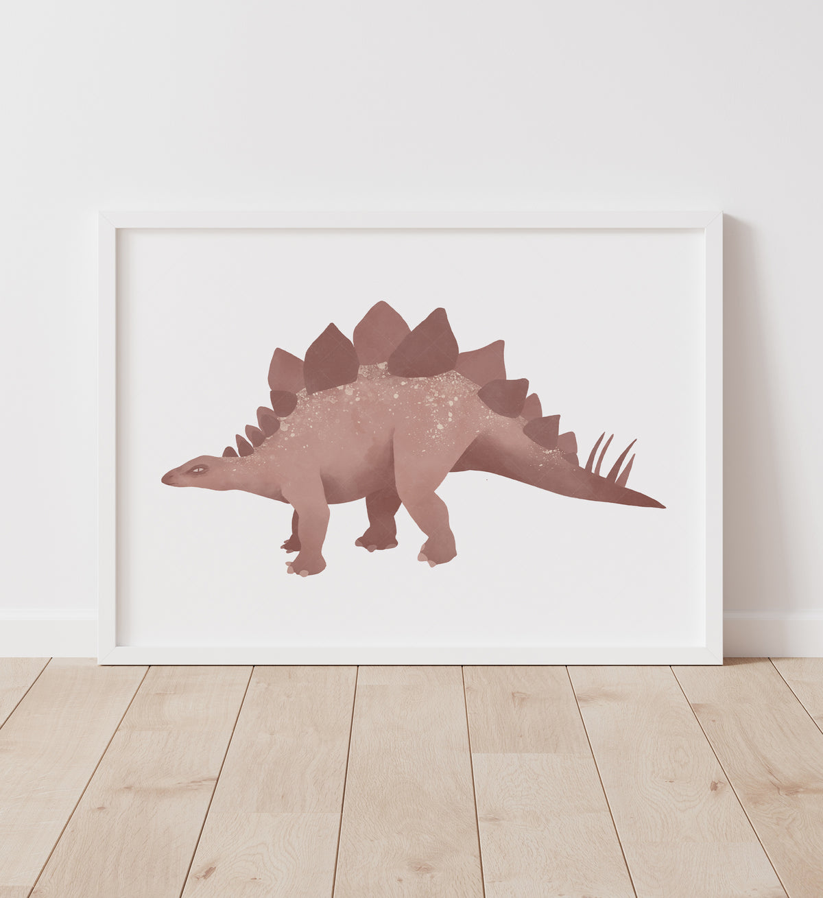 Stegosaurus Print - Red