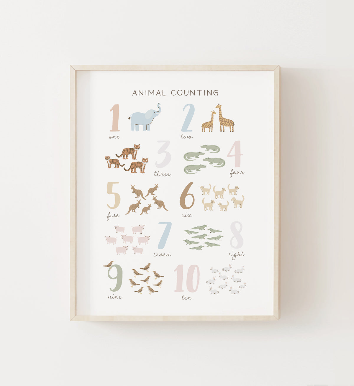 Animal Counting Print - SNCP