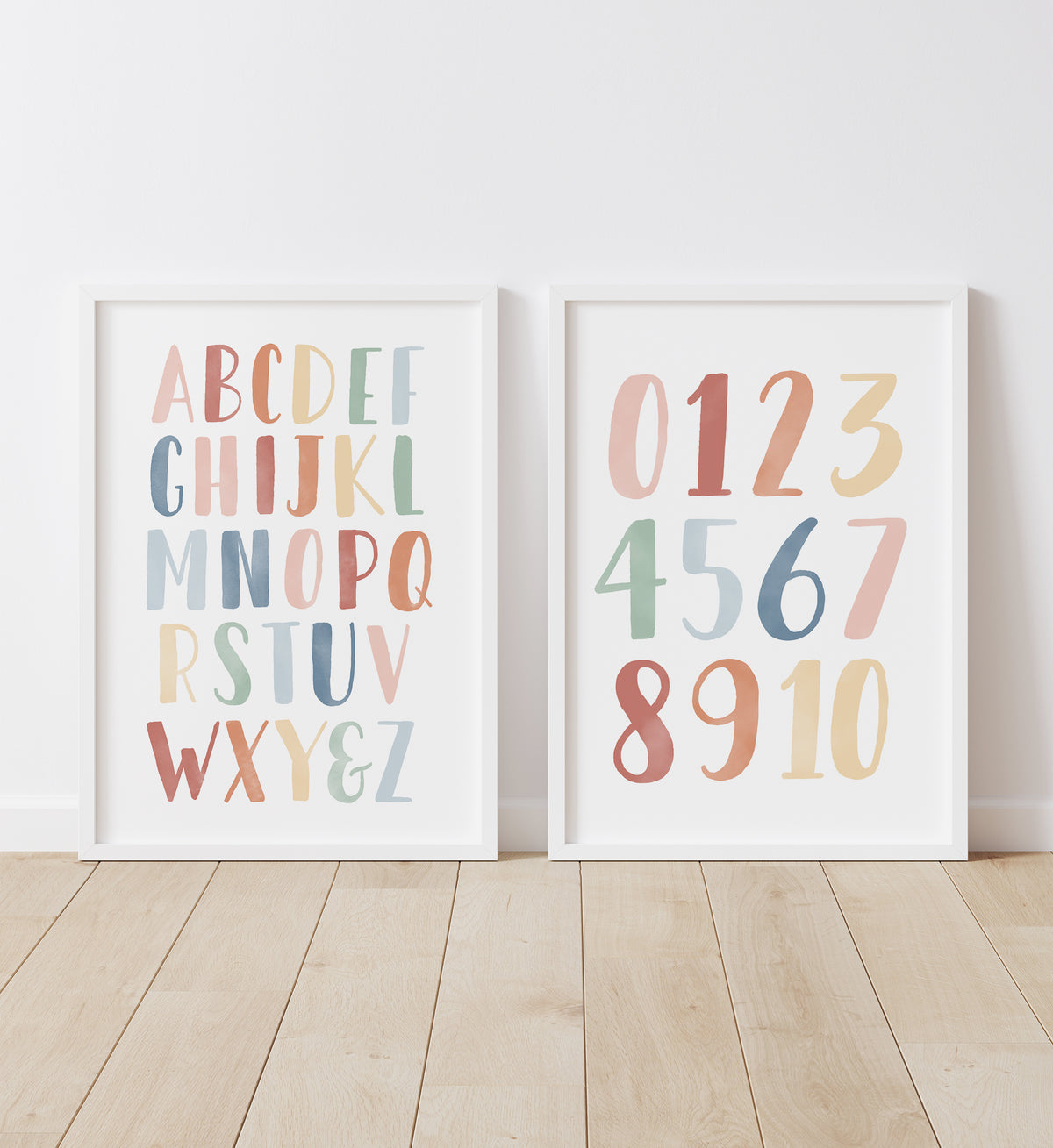 Alphabet and Numbers Set of 2 Prints - MRCP
