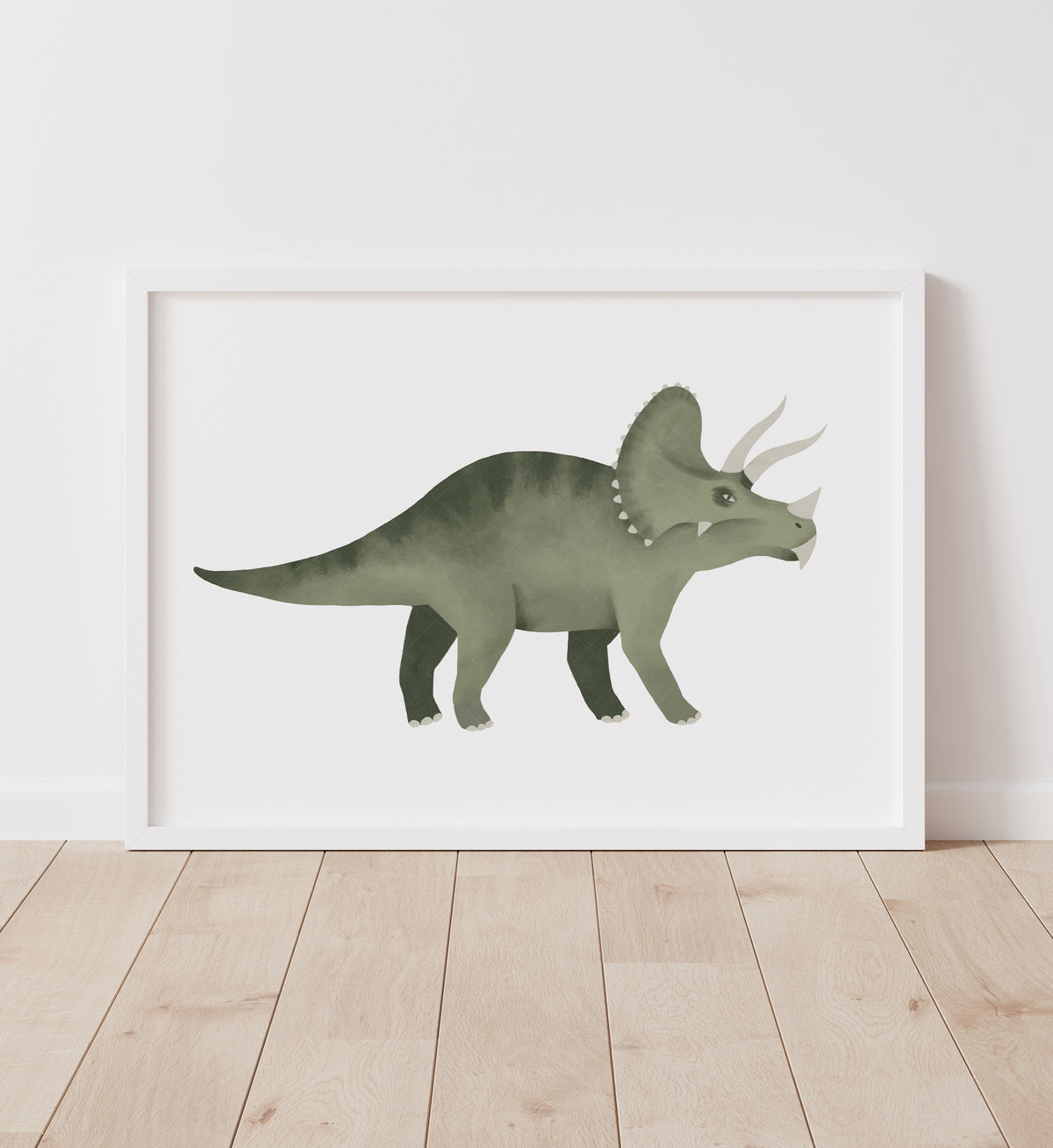 Triceratops Print - Green