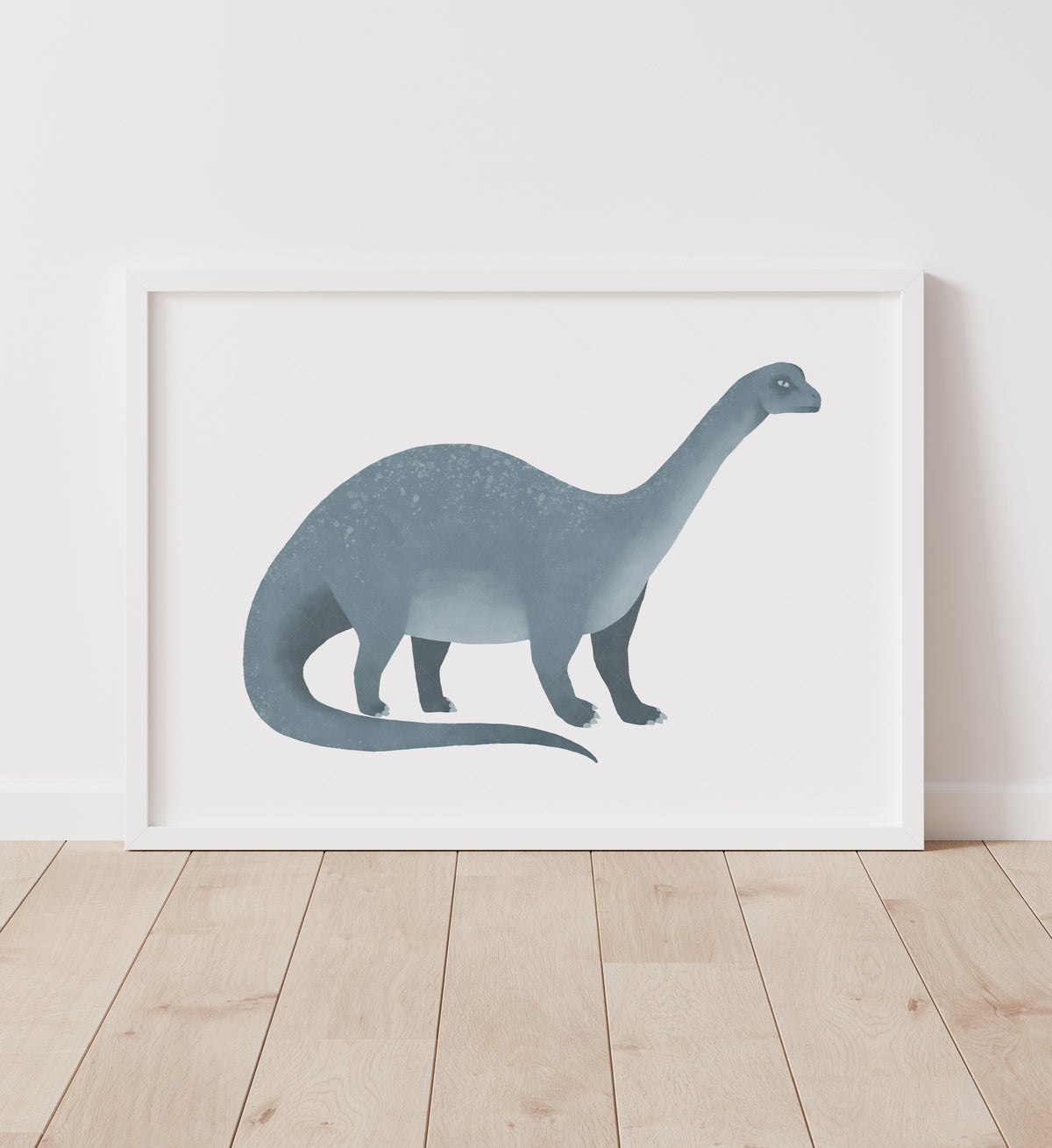 Brontosaurus Print - Blue