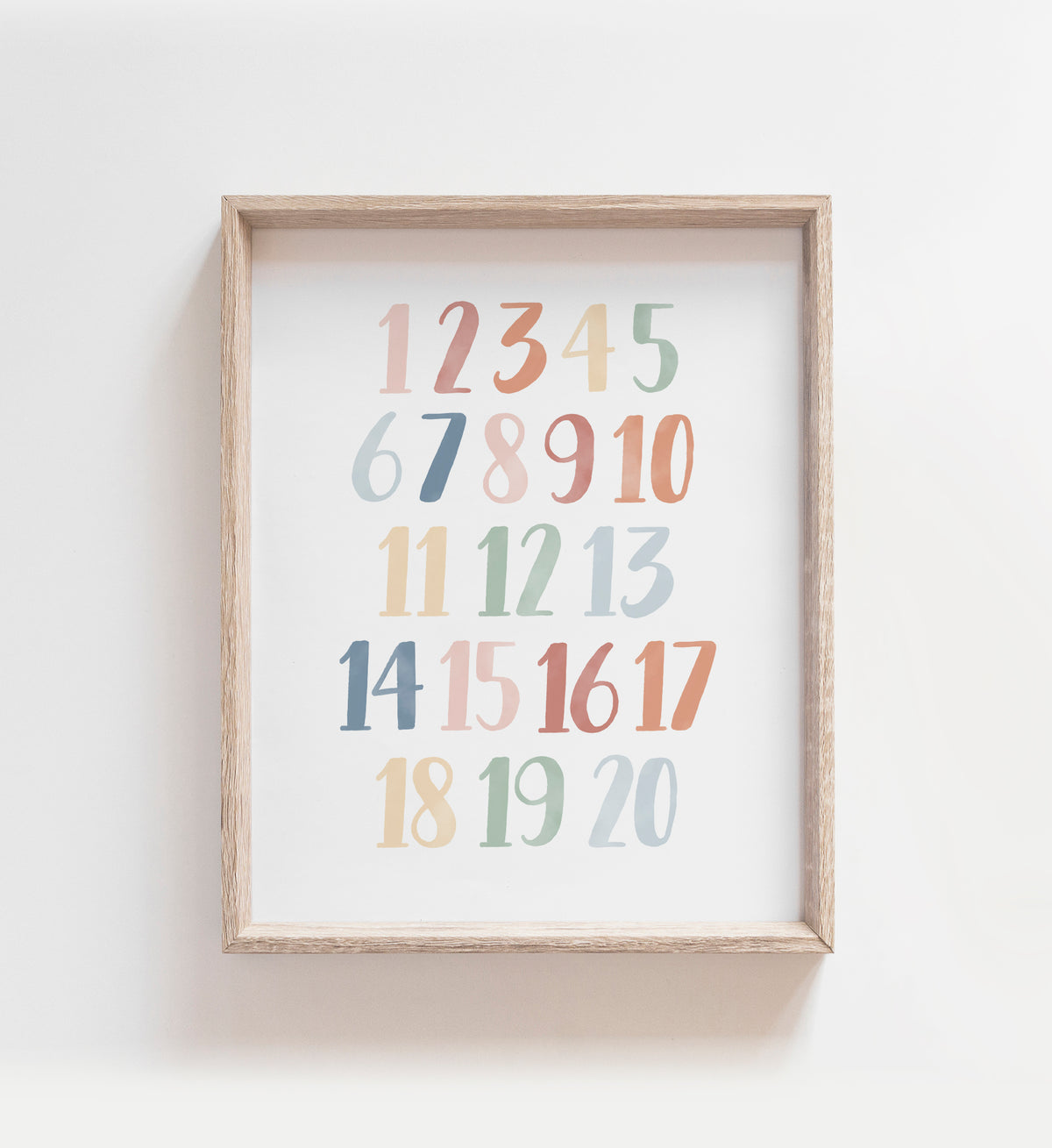 Numbers 1-20 Print - MRCP