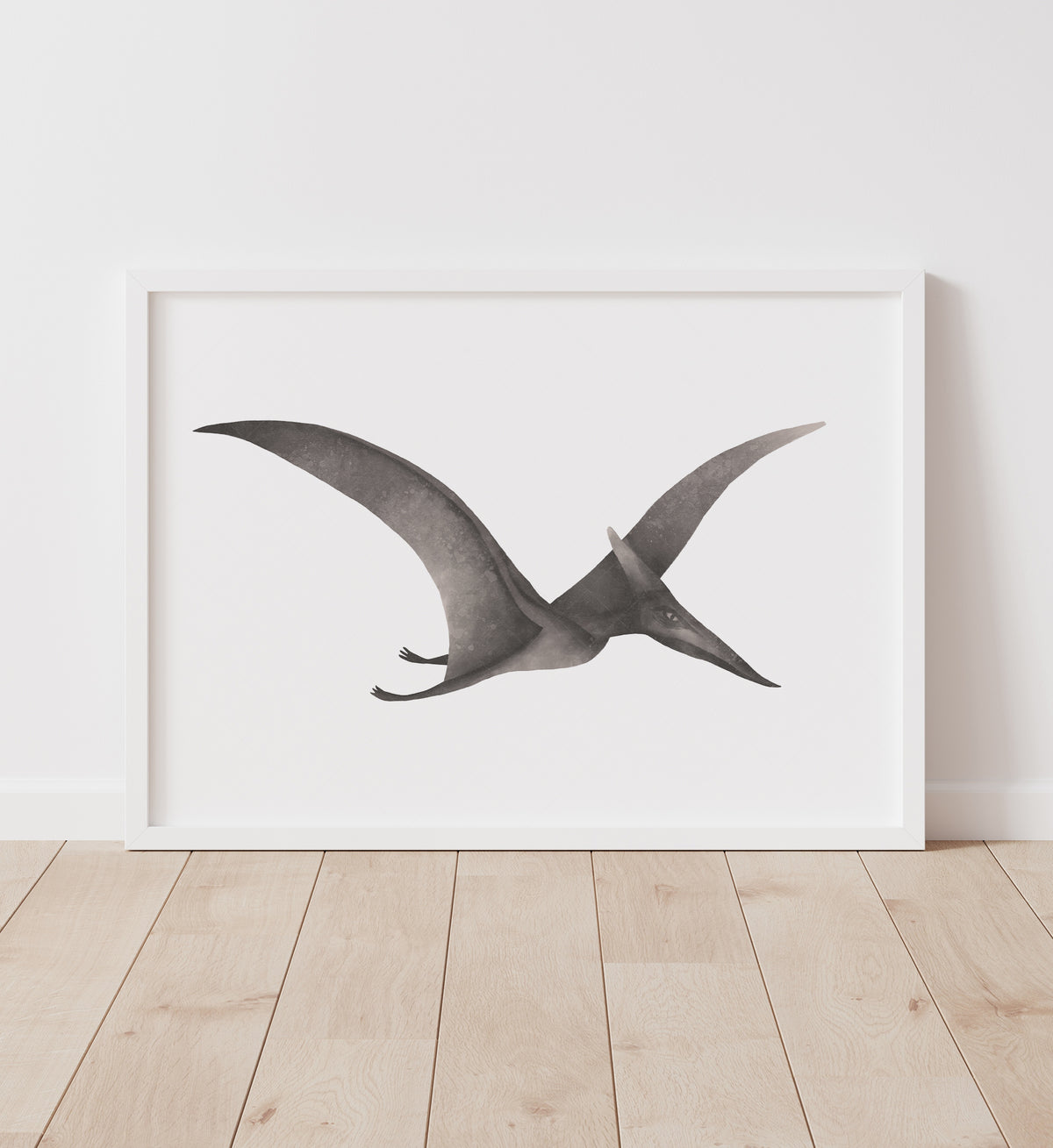 Pterodactyl Print - Gray