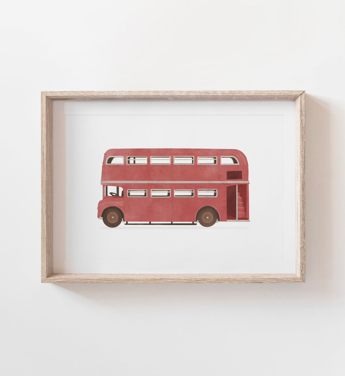 Vintage Double Decker Print