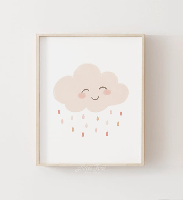 Happy Cloud Print - PNCP - Little Folk Printables