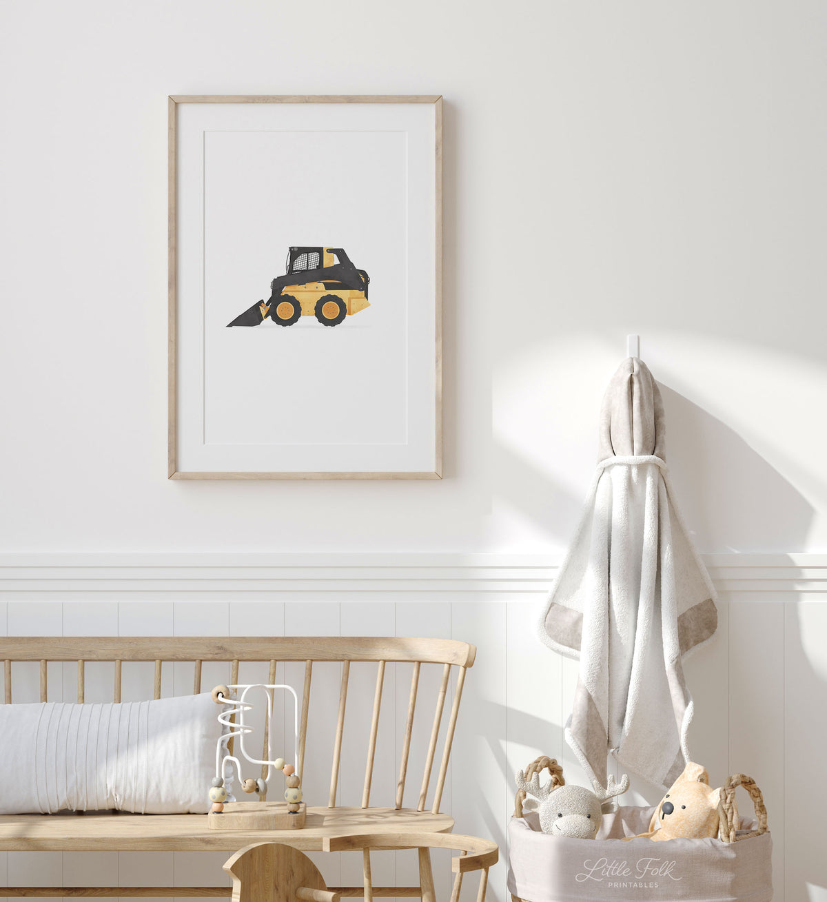 Skid Steer Print - Yellow