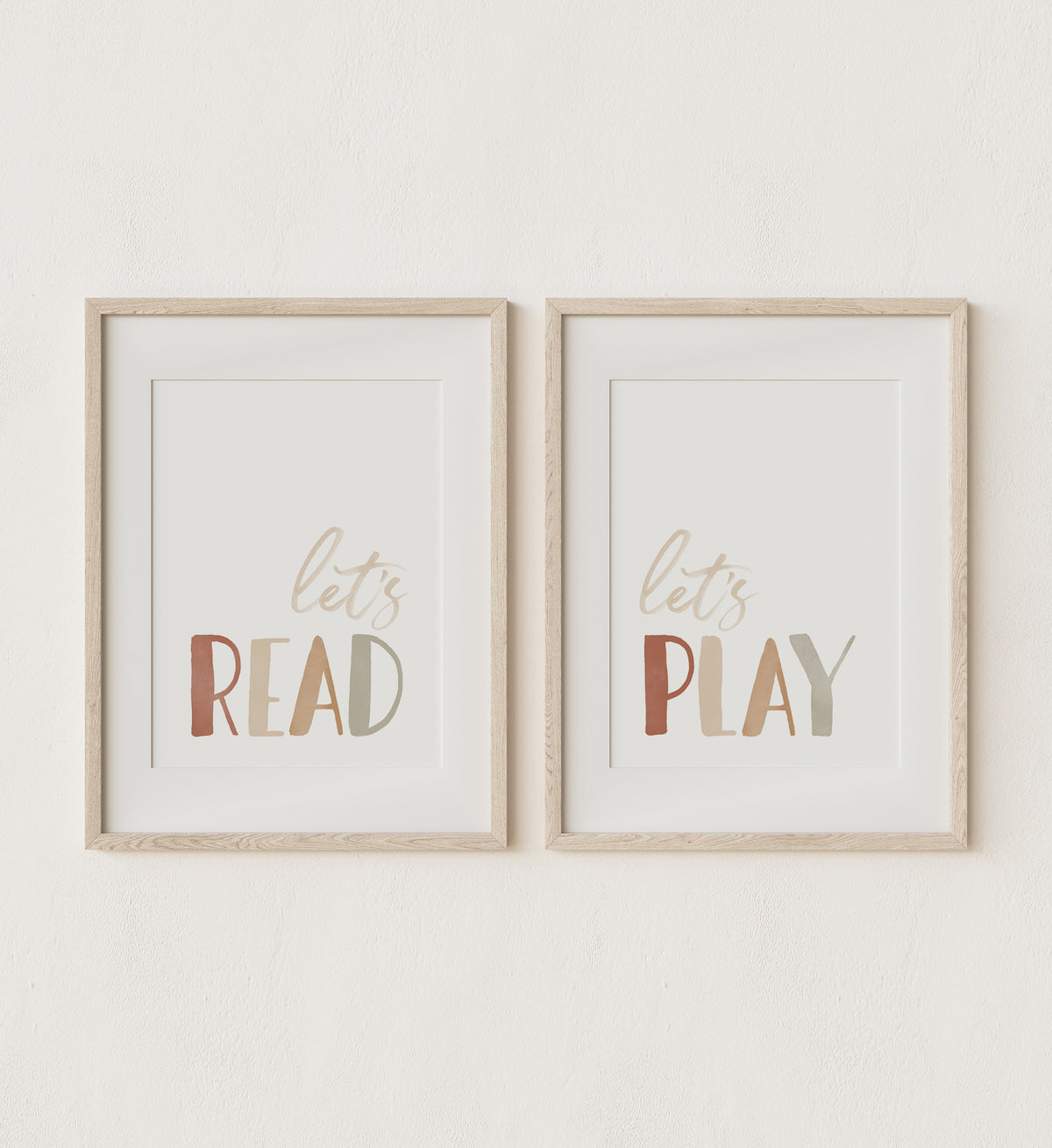 Let&#39;s Read, Let&#39;s Play Set of 2 Prints - TCCP