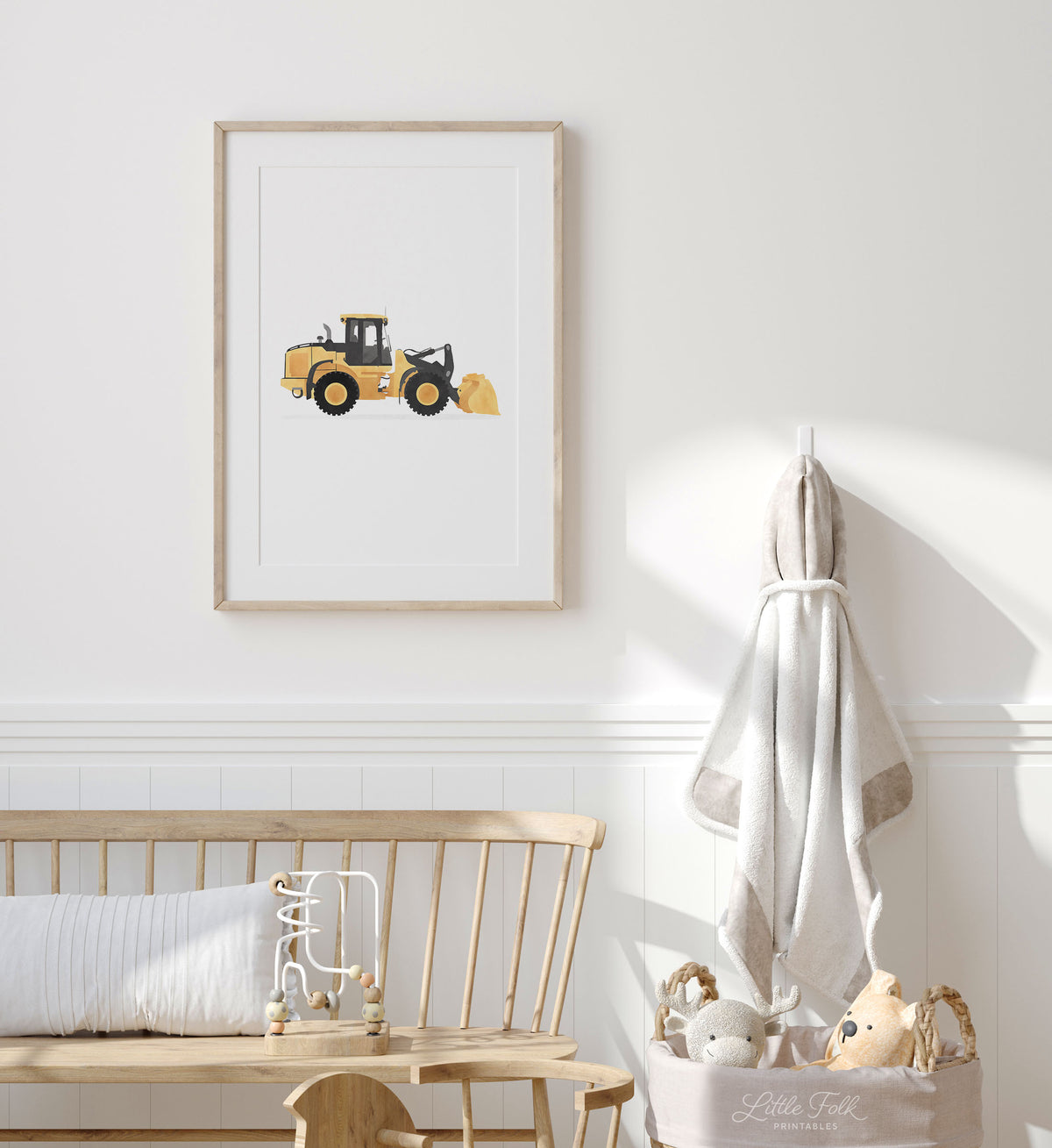 Front Loader Print - Yellow
