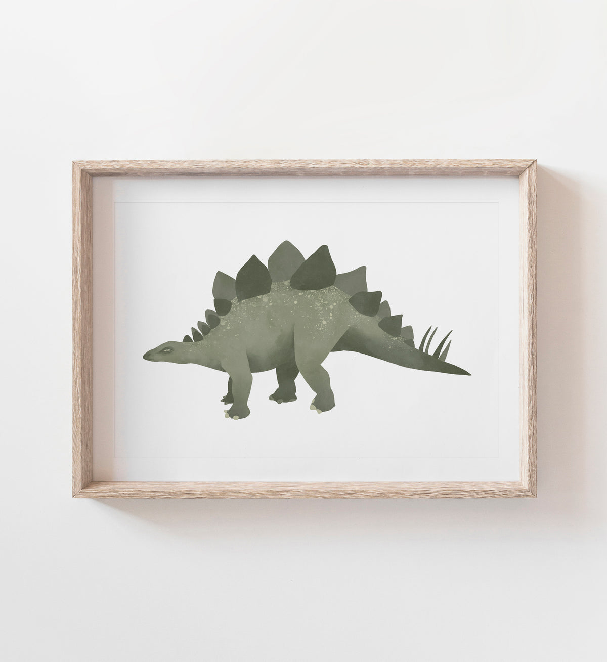 Stegosaurus Print - Green