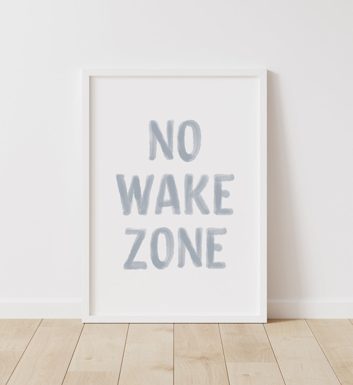 No Wake Zone Print - Blue