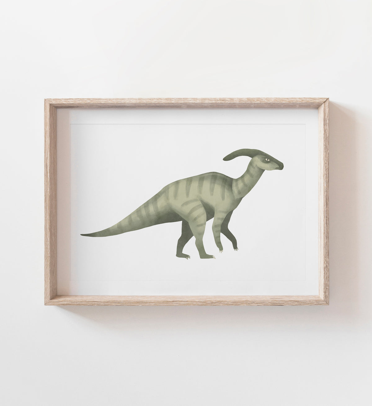 Parasaurolophus Print - Green
