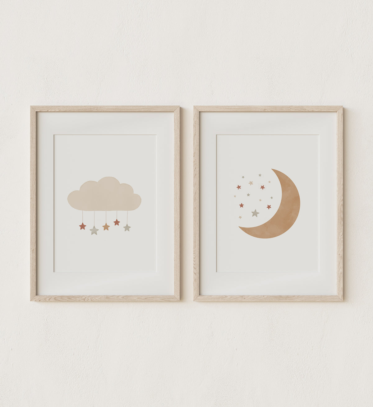 Cloud and Moon Set of 2 Prints - TCCP