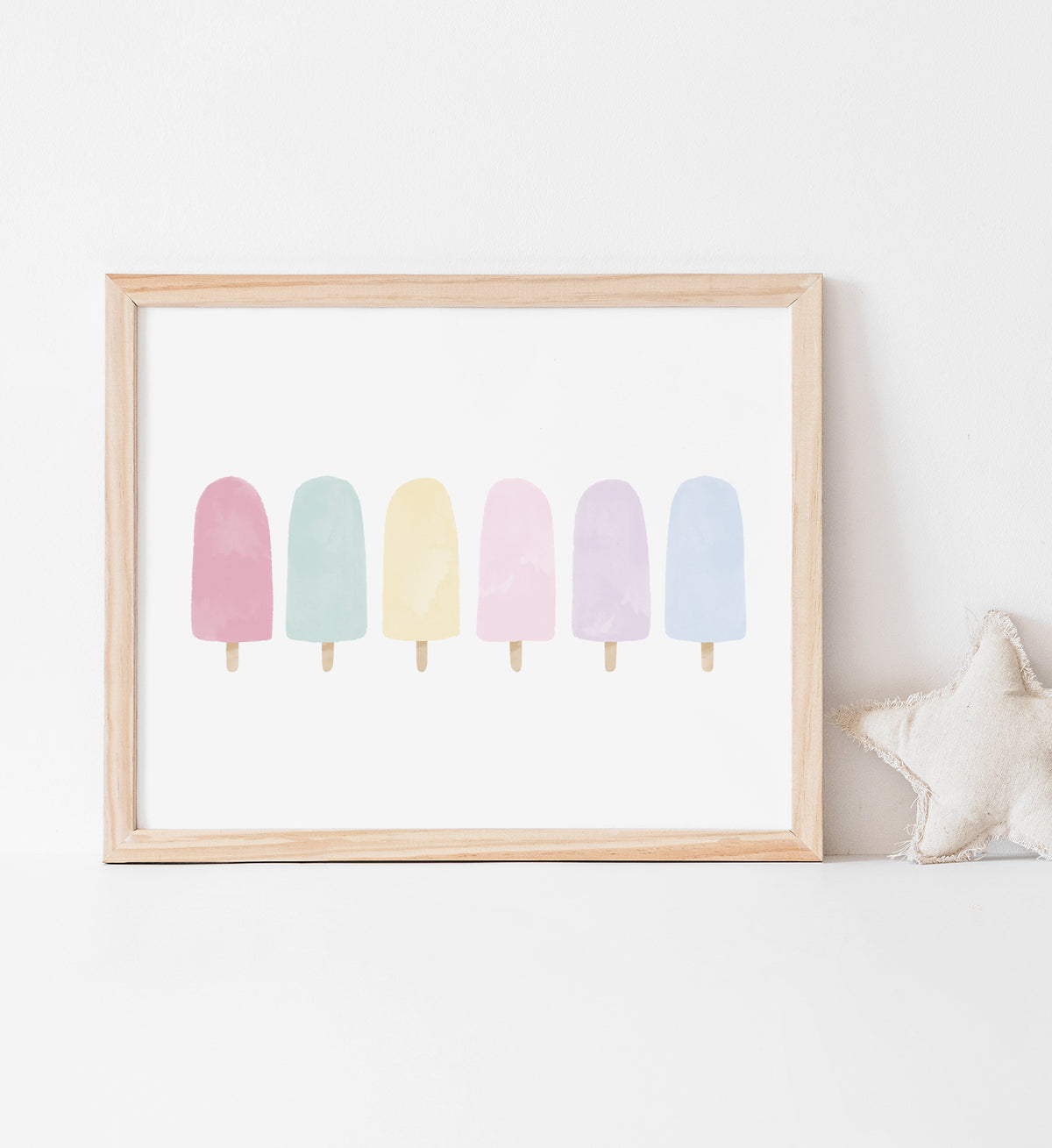 Popsicles Horizontal Print - Pastel